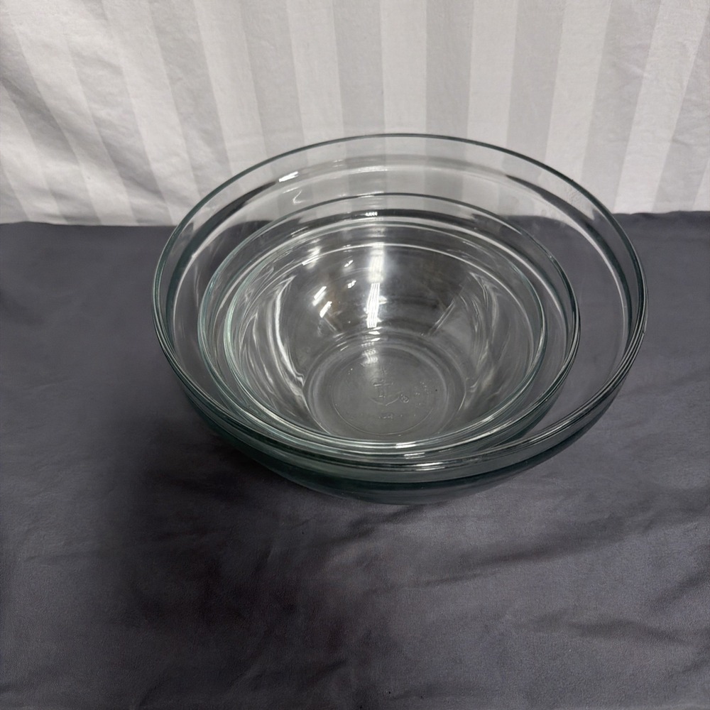Three Anchor Mixing Bowls Glass‎